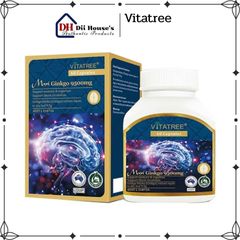 Viên Uống Tăng Tuần Hoàn Não Vitatree Maxi Ginkgo 9500mg - 60 Viên Bổ Não Từ Thiên Nhiên, Cải Thiện Trí Nhớ và Giấc Ngủ