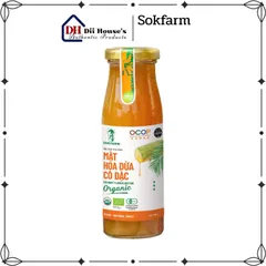 Mật Hoa Dừa Cô Đặc Hữu Cơ Sokfarm 250g - Dinh Dưỡng Tự Nhiên, Thay Thế Đường Hữu Ích Cho Người Tiểu Đường và Ăn Kiêng