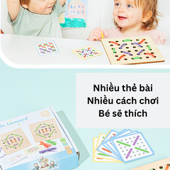 Trò Chơi Xỏ Dây Montessori - Rèn Luyện Kỹ Năng Vận Động Tinh và Tư Duy Logic Cho Bé Từ 3 Tuổi