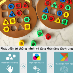 Bộ Đồ Chơi Xếp Hình Thông Minh Gấu Nhỏ - Hỗ Trợ Phát Triển Trí Tuệ và Tăng Cường Phản Xạ Cho Bé 2 Người Chơi
