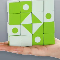 Bộ Xếp Hình Thông Minh Gỗ Toti - Đồ Chơi Trí Tuệ Phát Triển Tư Duy Logic Cho Bé - Hộp Thiếc Sang Trọng
