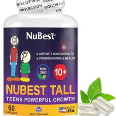 Viên Uống Tăng Chiều Cao Nubest Tall 10+ - Hỗ Trợ Phát Triển Chiều Cao Tự Nhiên Cho Trẻ Em, Bổ Sung Canxi và Vitamin, Sản Xuất Tại Mỹ