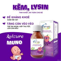 Siro Avisure Muno 100ml - Kháng sinh tự nhiên cho bé, Tăng cường sức đề kháng và hỗ trợ miễn dịch hiệu quả