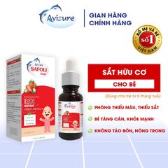Combo Avisure D3MK7 và Safoli - Bổ sung Vitamin D3 & Sắt Hữu Cơ Cho Bé Tăng Cân, Tăng Chiều Cao 20ml