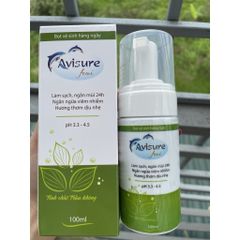 Bọt Vệ Sinh Phụ Nữ Avisure Femi 100ml - Chiết Xuất Trầu Không Dịu Nhẹ An Toàn Cho Phụ Nữ Mang Thai, Ngăn Ngừa Viêm Nhiễm, Hương Thơm Tự Nhiên