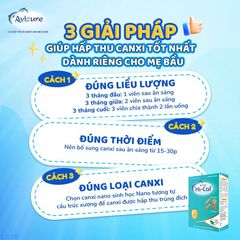 Canxi Hical Avisure cho bà bầu - Bổ sung Canxi và Vitamin D3 hỗ trợ phát triển xương chắc khỏe cho mẹ và bé