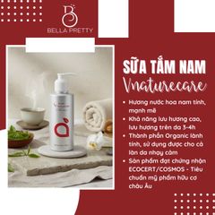 Sữa Tắm Nam V-Naturecare Hương Nước Hoa Lưu Hương 6 Tiếng - Chăm Sóc Da, Khử Khuẩn, Dưỡng Ẩm Tư Nhiên