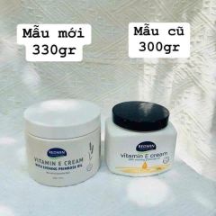 Kem Dưỡng Ẩm Redwin Vitamin E & Tinh Dầu Hoa Anh Thảo Úc - Hũ 300g Dưỡng Da Mềm Mại, Ngăn Ngừa Lão Hóa, Phục Hồi Ẩm