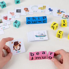 Trò Chơi Ghép Từ Vựng Tiếng Anh Cho Bé - Học Đánh Vần Qua Hình Ảnh Trực Quan, Tặng Kèm 1 Chuông Thú Vị