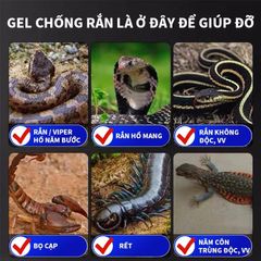 Gel Đuổi Rắn 100g - Chống Rắn Hiệu Quả - An Toàn Cho Gia Đình và Môi Trường Ngoài Trời