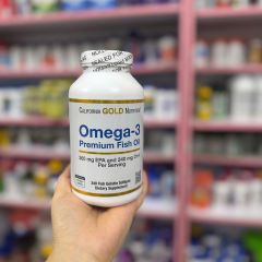 California Gold Nutrition Omega-3 Premium Fish Oil 240 viên - Bổ sung EPA & DHA Tốt cho Tim Mạch và Trí Não, 100% Hàng Mỹ