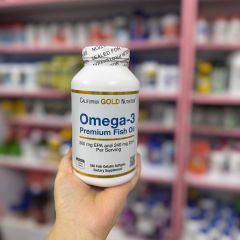 California Gold Nutrition Omega-3 Premium Fish Oil 240 viên - Bổ sung EPA & DHA Tốt cho Tim Mạch và Trí Não, 100% Hàng Mỹ