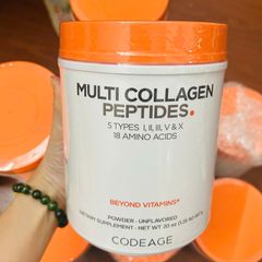 Bột Collagen đẹp da Codeage Multi Collagen Peptides USA 567g