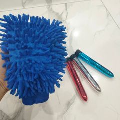 khăn lau xem inox dùng pin có động cơ giúp vệ sinh xe bằng độ rung sẽ sạch hơn.