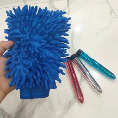 khăn lau xem inox dùng pin có động cơ giúp vệ sinh xe bằng độ rung sẽ sạch hơn.