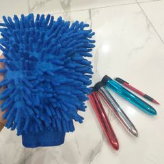 khăn lau xem inox dùng pin có động cơ giúp vệ sinh xe bằng độ rung sẽ sạch hơn.