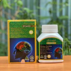 [CÒN 1] Viên uống bổ não Vitatree Ginkgo Plus 6000 with Q10 50mg hộp 60 viên