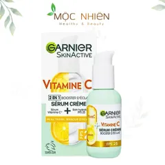 Serum Kem Dưỡng Ẩm GARNIER Vitamin C 50ml - Làm Sáng Da, Dưỡng Ẩm 24h, Bảo Vệ Da, Phù Hợp Da Nhạy Cảm