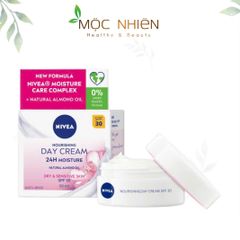 Kem Dưỡng Ngày Nivea Nourishing Day Cream SPF 30 - Dưỡng Ẩm Cho Da Khô Nhạy Cảm, Bảo Vệ Da Khỏi Tác Nhân Mặt Trời 50ml