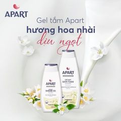 Gel Tắm Tạo Bọt Apart Chiết Xuất Hoa Nhài 750ML - Dưỡng Da Mịn Màng, Hương Thơm Thú Duy nhất, Phù Hợp Mọi Loại Da
