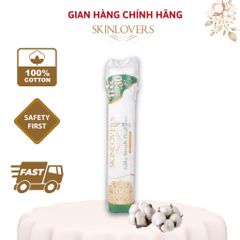Bông tẩy trang cotton Skinlovers 150 miếng - mềm mịn, an toàn cho mọi loại da, tẩy sạch bụi bẩn và makeup hiệu quả