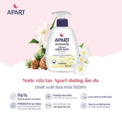 Combo 5 Chai Nước Rửa Tay Apart Dưỡng Da Hương Hoa Violet 500ml - Thiết Kế Tự Nhiên An Toàn Cho Làn Da