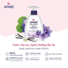 Combo 5 Chai Nước Rửa Tay Apart Dưỡng Da Hương Hoa Violet 500ml - Thiết Kế Tự Nhiên An Toàn Cho Làn Da