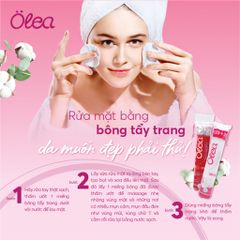 Combo 5 Bông Tẩy Trang 150 Miếng Olea - Làm Sạch Sâu, Mềm Mịn, Thân Thiện Môi Trường, Đối Với Mọi Loại Da