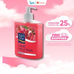 Nước Rửa Tay Kháng Khuẩn AquaVera 500ml - Dưỡng Da Hương Lựu Từ Thổ Nhĩ Kỳ, Chống Oxy Hóa, An Toàn Sức Khỏe