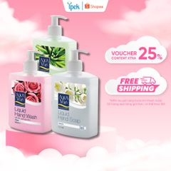 Combo 3 Chai Nước Rửa Tay Kháng Khuẩn AQUAVERA 500ml Hương Hoa - Dưỡng Da, Diệt Khuẩn, Chăm Sóc Bàn Tay Mềm Mại