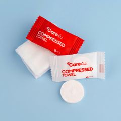 Khăn Nén Cao Cấp An Toàn Cho Da Care4u - 25 Viên/Túi Viscose Thân Thiện Môi Trường, Dễ Dàng Sử Dụng Cho Chăm Sóc Cá Nhân