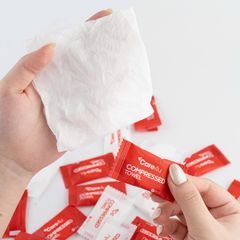 Khăn Nén Cao Cấp An Toàn Cho Da Care4u - 25 Viên/Túi Viscose Thân Thiện Môi Trường, Dễ Dàng Sử Dụng Cho Chăm Sóc Cá Nhân