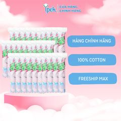Bông Tẩy Trang Ipek Cotton Thổ Nhĩ Kỳ - Thùng 30 Gói, 150 Miếng, Siêu Mềm, An Toàn Cho Da Nhạy Cảm