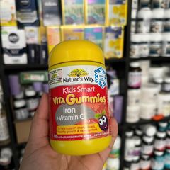 Kẹo Dẻo Bổ Sung Sắt và Vitamin C - Nature’s Way Kids Smart Vita Gummies 60 Viên, Tăng Cường Sức Đề Kháng Cho Trẻ Em Từ 2-12 Tuổi