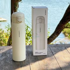 Bình Giữ Nhiệt LocknLock LHC3296 500ml - Thép Không Gỉ, Giữ Lạnh 23h, Giữ Nóng 9h, Thiết Kế Một Nút Bấm Thông Minh