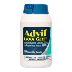 Viên uống giảm đau Advil Liqui Gels 120 viến - Giảm đau nhanh chóng cho đau đầu, đau răng, cảm cúm, hạ sốt hiệu quả, công nghệ tiên tiến.