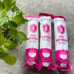 Bộ Lõi 123 Mutosi Nối Nhanh Chính Hãng - Hiệu Quả Lọc Cao, Thiết Kế Đúc Nguyên Khối, Thay Thế Dễ Dàng Cho Máy Lọc Nước