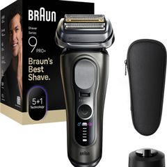 Máy cạo râu điện Braun Series 9 PRO+ 9615 - Độ sắc bén hoàn hảo, công nghệ Pro-SensoAdapt bảo vệ da tối ưu, cạo ướt và khô hiệu quả.