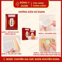 Miếng Dán Ngải Cứu Giảm Mỡ Bụng Đồng Nhân Đường - Tự Phát Nhiệt, Giảm Đau, Giữ Ấm, Hỗ Trợ Giảm Cân (Hộp 5 Miếng)