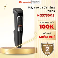 Máy Tỉa Râu Tóc Đa Năng 8 Trong 1 Philips MG3730/15 - Lưỡi Thép Mài Bén, Pin 60 Phút, Bảo Hành 2 Năm, Tiện Dụng Ở Nhà Và Du Lịch