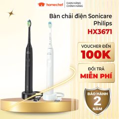 Bàn Chải Điện Philips Sonicare HX3671/23 - Công Nghệ Sonic Làm Sạch Mảng Bám Hiệu Quả, An Toàn Cho Nướu, Bảo Hành 2 Năm