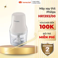 Máy Xay Thịt Philips HR1393 - Công Suất 450W, Dung Tích 0.7L, Hàng Chính Hãng, Bảo Hành 2 Năm, Tiện Dụng Cho Nội Trợ