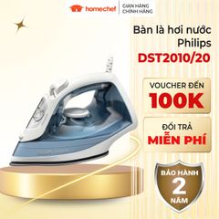Bàn là hơi nước Philips DST2010/20 2000W - Công suất mạnh mẽ, 4 chế độ, mặt đế ceramic, tiết kiệm năng lượng