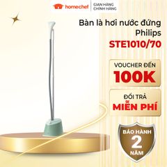 Bàn ủi đứng hơi nước Philips STE1010 - 1600W, bình nước 1.8L, công nghệ chống nhỏ giọt, ủi nhanh, bảo hành 2 năm - Hàng chính hãng