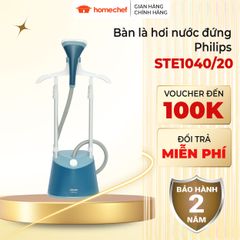 Bàn ủi hơi nước đứng Philips STE1040/20 1800W - Bàn là đa năng, chế độ phun hơi an toàn cho mọi loại vải, tiệt trùng 99,9% vi khuẩn