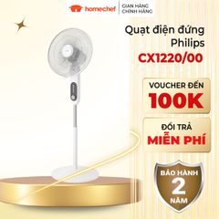 Quạt Điện Đứng Philips CX1220/00 - Công Suất 3330m³/h, Yên Tĩnh 38dB, Tốc Độ Điều Chỉnh & Chức Năng Hẹn Giờ - Giải Pháp Mát Mẻ Cho Mùa Hè