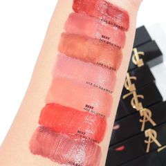 Son Kem YSL Trái Tim The Inks Vinyl Cream 5.5ml - Son Môi Bóng Mượt, Hương Cherry Ngọt Ngào, Thiết Kế Sang Trọng