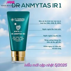 Kem Chống Nắng Vật Lý Dr.Anmytas IR1 SPF50+ - Bảo Vệ Toàn Diện Khỏi Tia UV, HEVL, IR-A - Chống Lão Hóa, Dưỡng Da Rạng Rỡ 50gr
