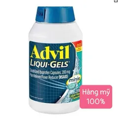 Viên Nang Mềm Advil Liqui-Gels Ibuprofen 200mg (200 viên) - Hỗ Trợ Giảm Đau, Hạ Nhiệt Nhanh Chóng, Nguyên Liệu Từ Mỹ