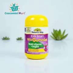 Viên Nhai Kids Smart Nature's Way Vita Gummies - Bổ Sung Vitamin & Chiết Xuất Rau Củ Cho Trẻ Em (60 Viên)